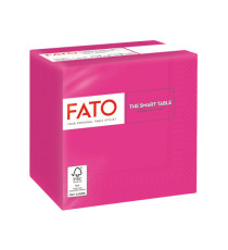 Tovagliolo - carta - 24 x 24 cm - 2 veli - fucsia - Fato - conf. 100 pezzi