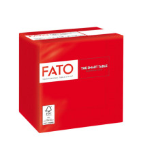 Tovagliolo - carta - 24 x 24 cm - 2 veli - rosso - Fato - conf. 100 pezzi