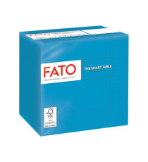Tovagliolo - carta - 24 x 24 cm - 2 veli - turchese - Fato - conf. 100 pezzi