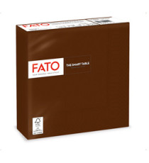 Tovagliolo - carta - 33 x 33 cm - 2 veli - cioccolata - Fato - conf. 50 pezzi