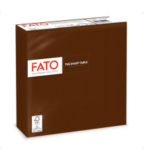 Tovagliolo - carta - 33 x 33 cm - 2 veli - cioccolata - Fato - conf. 50 pezzi