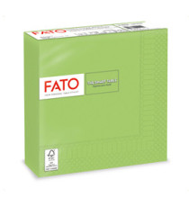 Tovagliolo - carta - 33 x 33 cm - 2 veli - verde mela - Fato - conf. 50 pezzi