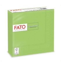 Tovagliolo - carta - 33 x 33 cm - 2 veli - verde mela - Fato - conf. 50 pezzi