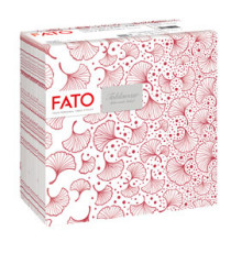 Tovagliolo linea AirLaid - carta - 40 x 40 cm - biloba/bordeaux - Fato - conf. 50 pezzi