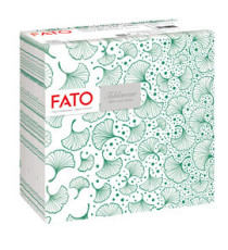 Tovagliolo linea AirLaid - carta - 40 x 40 cm - biloba/verde foresta - Fato - conf. 50 pezzi