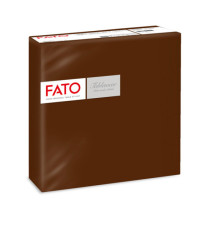 Tovagliolo linea AirLaid - carta - 40 x 40 cm - cacao - Fato - conf. 50 pezzi
