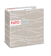 Tovagliolo linea AirLaid - carta - 40 x 40 cm - perla / tortora - Fato - conf. 50 pezzi