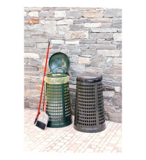 Trespolo portasacco - diametro 38 cm - altezza 85 cm - 110 L - grigio scuro - Mobil Plastic