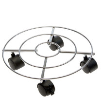 Trolley portavaso in acciaio - Ø 30 cm - Verdemax