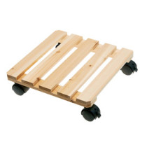 Trolley portavaso in legno - 30 x 30 cm - Verdemax