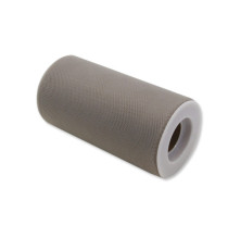 Tulle in rotolo - 12,5 cm x 25 mt - argento opaco - Big Party