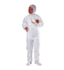 Tuta con cappuccio - monouso - PPL non tessuto - taglia XL - bianco - Deltaplus