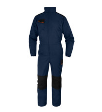 Tuta da lavoro M1CO2 - taglia L - twill/poliestere/cotone - blu/arancio - Deltaplus