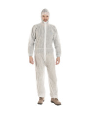 Tuta monouso Coverall 40 - taglia L - PLP - bianco - Worker