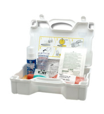 Valigetta per assorbimento liquidi biologici - con polvere addensante - 28,5 x 21 x 8,7 cm- bianco - PVS