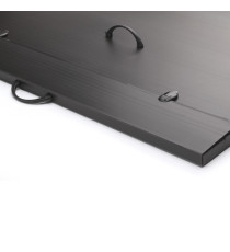 Valigetta Polionda Every Line Total Black - 27x37,5 cm - dorso 8 cm - Favorit