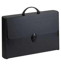 Valigetta polionda Total Black - 28 x 43 cm - dorso rigido 8,5 cm - PPL - nero - Favorit