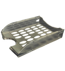 Vaschetta portacorrispondenza forata E040 - 26 x 34,5 x 6,5 cm - fumé trasparente - Fellowes