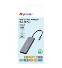 Verbatim - USB-C Pro Multiport Hub 14 Port - 32154