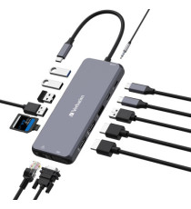Verbatim - USB-C Pro Multiport Hub 14 Port - 32154