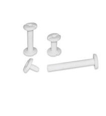Viti sepolte - plastica - 20 mm - bianco - CWR - conf. 20 pezzi