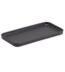 Vassoio buffet Norway - antracite - 27,5 x 13,2 x 1,7cm - melamina - Leone