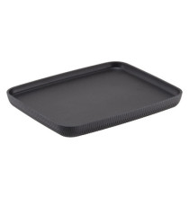 Vassoio buffet Norway - antracite - 32,5 x 26,5 x 3cm - melamina - Leone