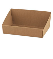 Vassoio in cartone Onda avana - 31 x 24 x 10,5cm - Scotton