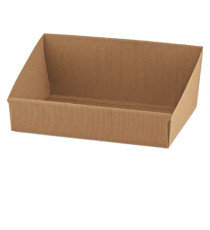 Vassoio in cartone Onda avana - 31 x 24 x 10,5cm - Scotton