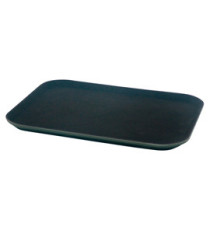 Vassoio rettangolare antiscivolo - 25 x 35 cm - PP - nero - Leone