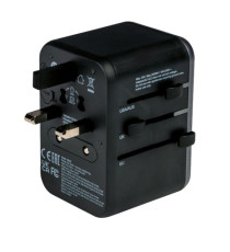 Verbatim - Adattatore da viaggio UTA-04 PD61W / QC / 3xUSB / 2xType-C