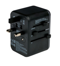 Verbatim - Adattatore da viaggio UTA-04 PD61W / QC / 3xUSB / 2xType-C