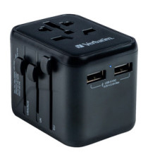 Verbatim - Adattatore viaggio UTA-02 con 2 x USB-A