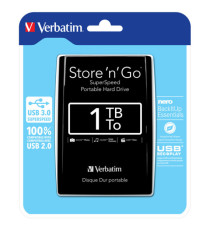 Verbatim - Hard disk Store 'N'Go Usb 3.0 - Nero - 53023 - 1TB