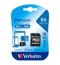 Verbatim - Micro  SDXC Classe 10 fino a 45mb/sec - 44084 - 64GB