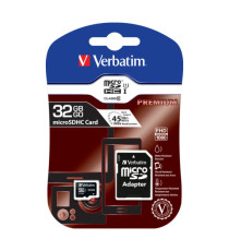 Verbatim - Micro SDHC Classe 10 fino a 45mb/sec - 44083 - 32GB