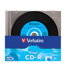 Verbatim - Scatola 10 CD-R Data Life Plus Data Vinyl - slim 1X/52X - 43426 - 700MB