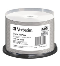 Verbatim - Scatola 50 CD-R Data Life Plus - spindle 1X-52X - 43745 - 700MB