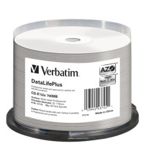 Verbatim - Scatola 50 CD-R Data Life Plus - spindle 1X-52X - 43745 - 700MB