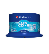 Verbatim - Scatola 50 CD-R DataLife Plus - 1X-52X - serigrafata crystal - 43343 - 700MB