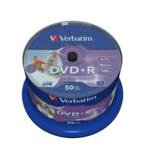 Verbatim - Scatola 50 DVD+R - stampabile - 43512 - 4,7GB