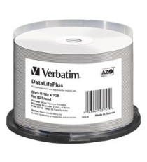 Verbatim - Scatola 50 DVD-R - stampabile - 43755 - 4,7GB