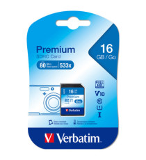 Verbatim - Scheda SDHC Classe 10 - 43962 - 16GB