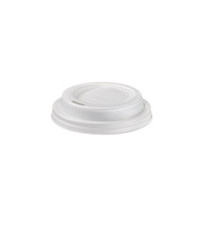 Tappo per bicchiere - in CPLA - bianco - 115 ml - Leone - conf. 1000 pezzi