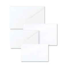 Taschetta 10 biglietti + 10 buste - Dalmazia - 9 x 14 cm - bianco - Rex Sadoch