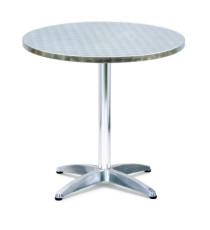 Tavolo bar - tondo - diametro 70 cm - altezza 70 cm - alluminio/acciaio - Serena Group
