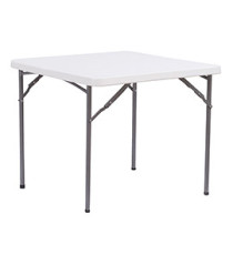 Tavolo quadrato - HDPE - 86 x 86 x 74 cm - bianco - Verdelook