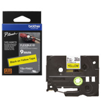 Brother - Nastro laminato flessibile - Nero/Giallo - TZeFX621 - 9mm x 8mt
