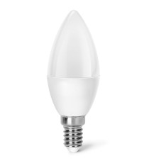 Lampadina led C37 6W attacco E14 510 lumen 4000K luce naturale D37Hx100mm Equivalenza lampada incandescente: 42W