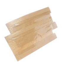 Sacchetto per alimenti - con finestra - 15 x 32 cm - carta kraft - avana - Viva - conf. 1000 pz